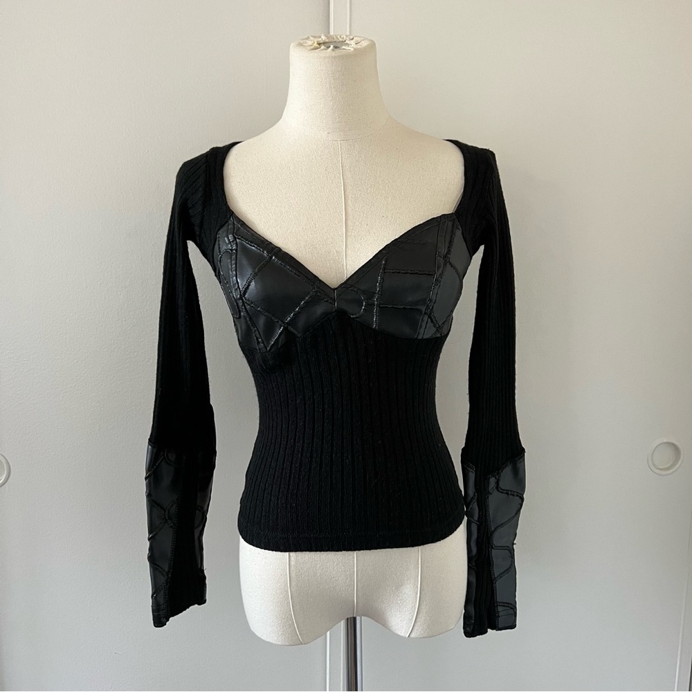 Vintage Lip Service S*X pattern sweater